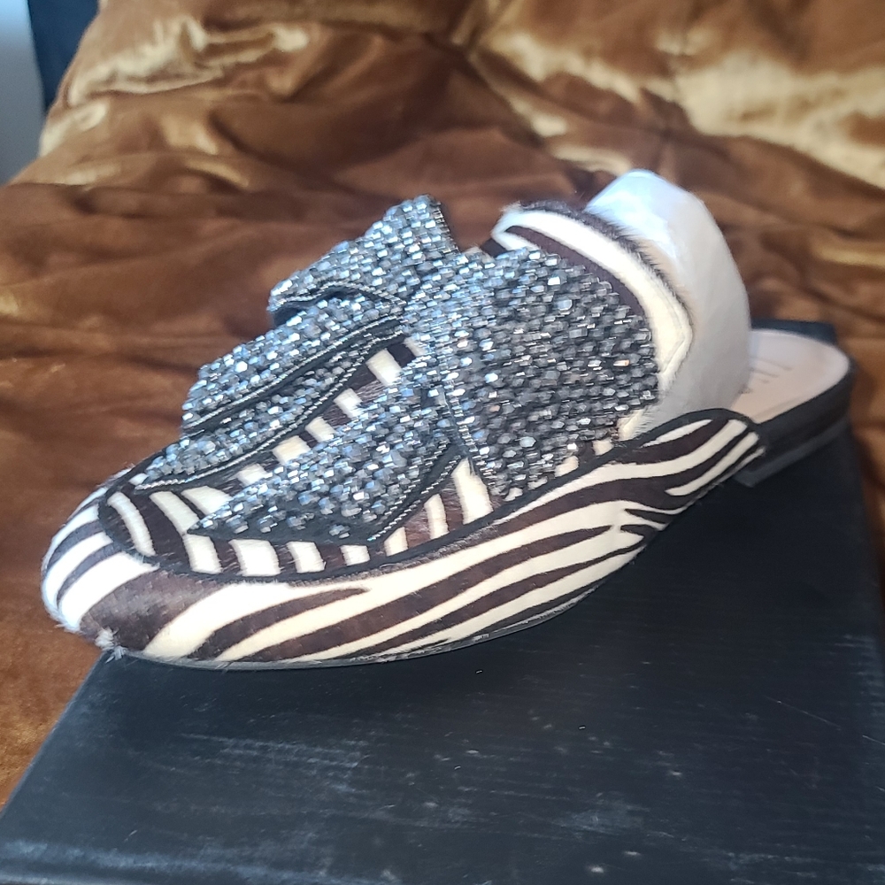 INC Zebra Loafers